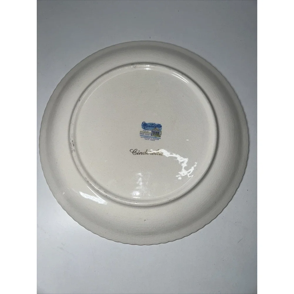 Monticello Made‎ By Steubenville 131023-131032 Dinner Plate - Blue/Gray